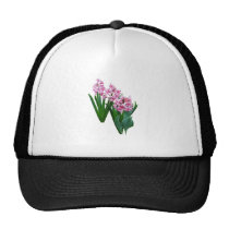 Pink yacinths All in a Row hats