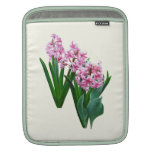 Pink yacinths All in a Row Sleeve For iPads