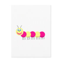 pink yellow caterpillar postcards by shopaholicchick pink yellow caterpillar postcards