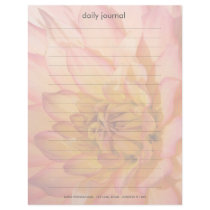 Pink & Yellow Dahlia Customized Letterhead