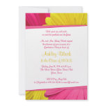 Pink Yellow Gerber Daisy Graduation Invitation