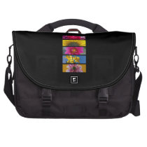 Pink & Yellow Macro Flowers Commuter Bags