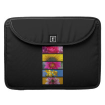Pink & Yellow Macro Flowers Sleeves For MacBook Pro