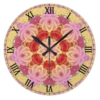  Black White Tribal Designs Customizable Wall Clocks