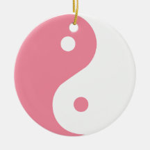 Pink Yin & Yang ornament