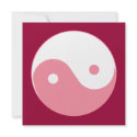 Pink Yin-Yang Symbol invitations by livingzen Pink Yin-Yang Symbol invitations