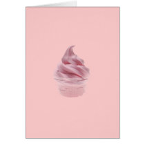 Pink Yogurt/ Ice cream cards