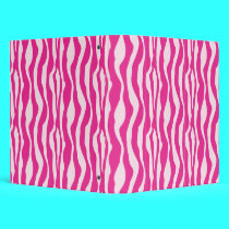 Pink Zebra binders
