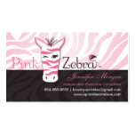 Pink Zebra Business Cards