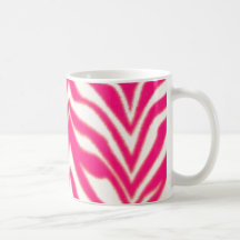 Pink Zebra Coffee Mugs