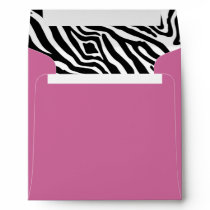 Pink Zebra Envelope