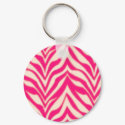 Pink Zebra keychains by christigmc Pink Zebra keychains