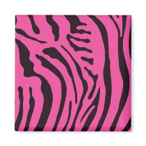 Pink Zebra magnets by naturetees Pink Zebra magnets