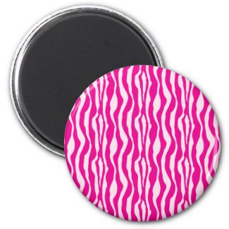 Pink Zebra magnet