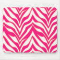 Pink Zebra mousepads