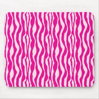 Pink Zebra mousepad