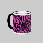 Pink Zebra Mug mugs