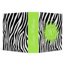 Pink & Zebra Print 3 Ring Binder