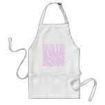 Pink Zebra Print, Animal Pattern. Apron