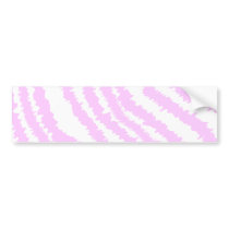 Pink Zebra Print, Animal Pattern. Bumper Stickers