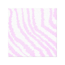 Pink Zebra Print, Animal Pattern. Gallery Wrap Canvas