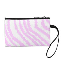 Pink Zebra Print, Animal Pattern. Coin Wallet