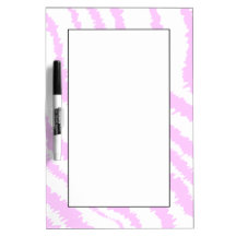 Pink Zebra Print, Animal Pattern. Dry Erase Whiteboards