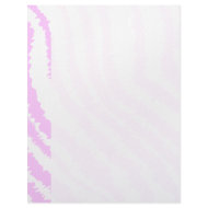 Pink Zebra Print, Animal Pattern. letterhead