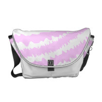 Pink Zebra Print, Animal Pattern. Courier Bags