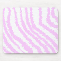 Pink Zebra Print, Animal Pattern. Mouse Pads
