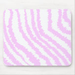 Pink Zebra Print, Animal Pattern. Mousepads