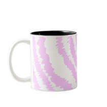 Pink Zebra Print, Animal Pattern. Coffee Mugs