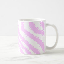 Pink Zebra Print, Animal Pattern. Mugs