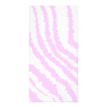 Pink Zebra Print, Animal Pattern. Photo Greeting Card
