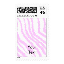 Pink Zebra Print, Animal Pattern. Postage