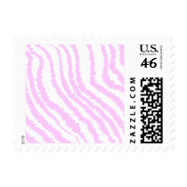 Pink Zebra Print, Animal Pattern. Stamp