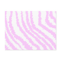 Pink Zebra Print, Animal Pattern. Post Card