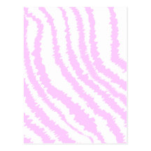 Pink Zebra Print, Animal Pattern. Postcard