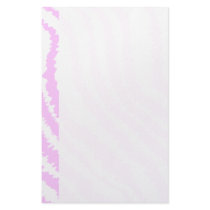 Pink Zebra Print, Animal Pattern. Custom Stationery