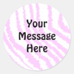Pink Zebra Print, Animal Pattern. Stickers