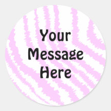 Pink Zebra Print, Animal Pattern. Stickers