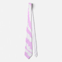 Pink Zebra Print, Animal Pattern. Tie