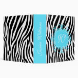 Pink & Zebra Print Vinyl Binders