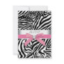Pink Zebra RSVP Card Custom Announcements