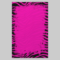 Pink Zebra Stationery