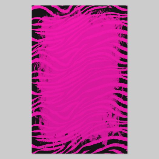 Pink Zebra Stationery