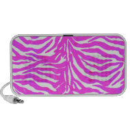 Pink Zebra Stripes Designer Doodle Speaker doodle