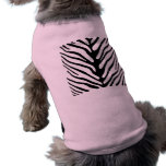 Pink Zebra Stripes Dog Clothing