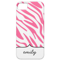 Pink Zebra Stripes Pattern casemate cases
