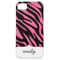 Pink Zebra Stripes Pattern casemate cases